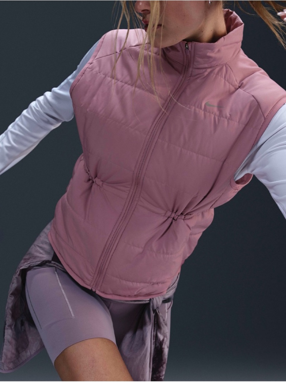 Nike Therma-FIT Swift Running Vest Plum Dust